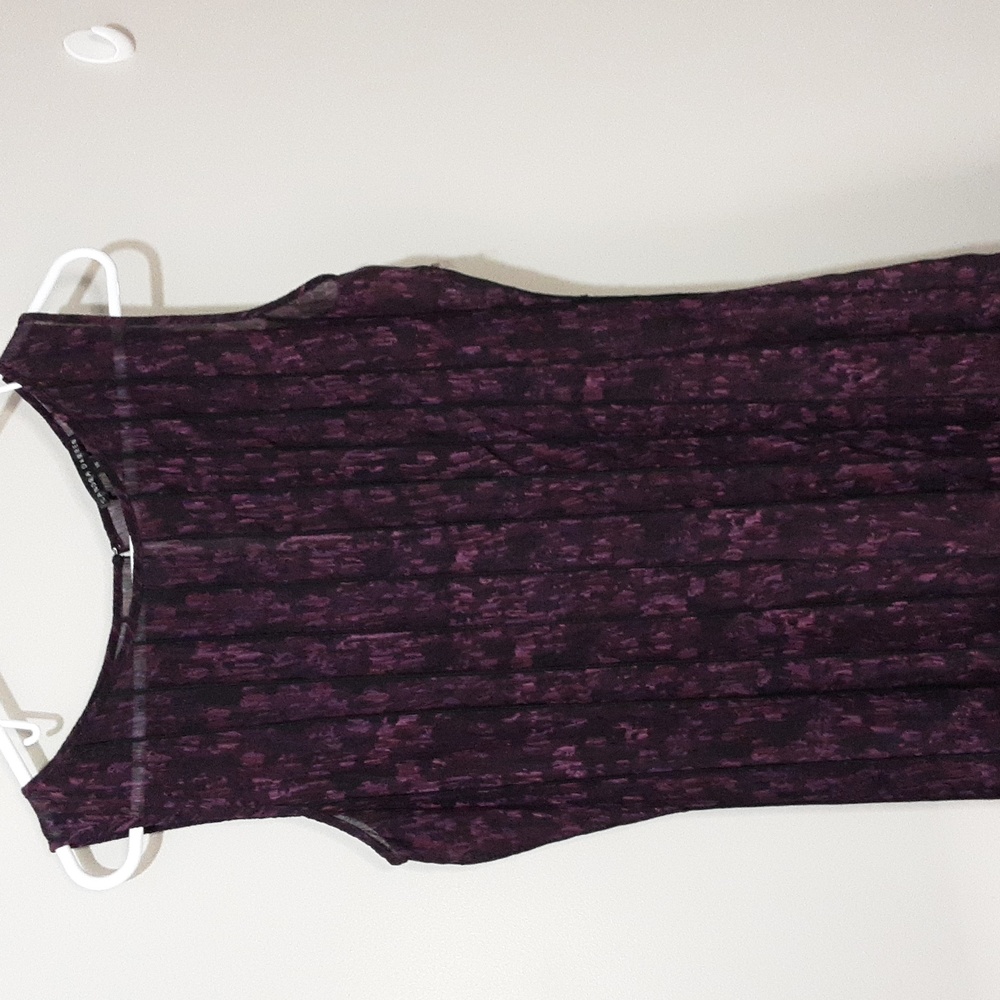 Sandra Darren dress size 14 purple and black